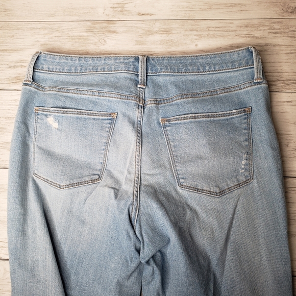 Universal Thread Raw Hem Skinny Jeans 12 Light Wash Distressed 31 Mid Rise - Picture 8 of 10